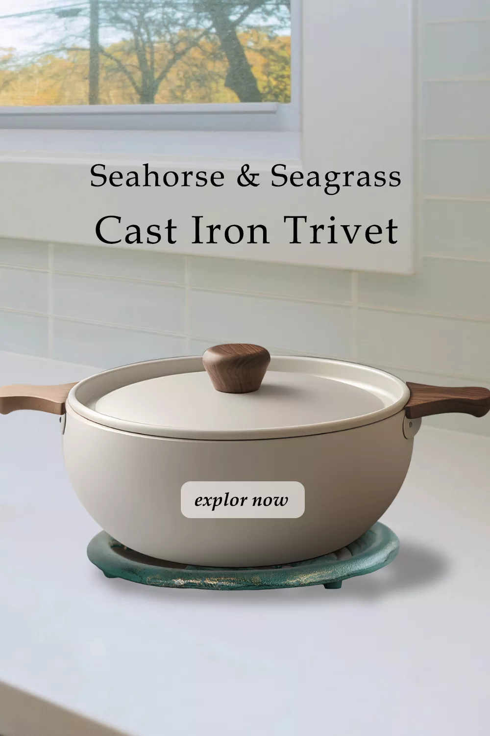 Seahorse Seagrass Trivet